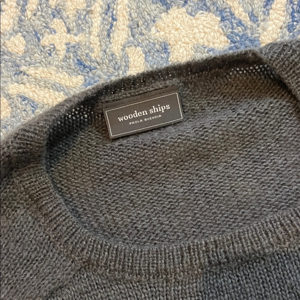 Wooden Ships Charcoal 'Football Mom' Knit Sweater - Picture 3 of 3